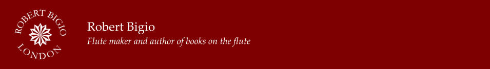 Robert Bigio Flute maker and author of books on the flute